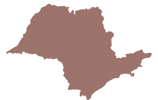 Mapa de atendimento no Estado de São Paulo